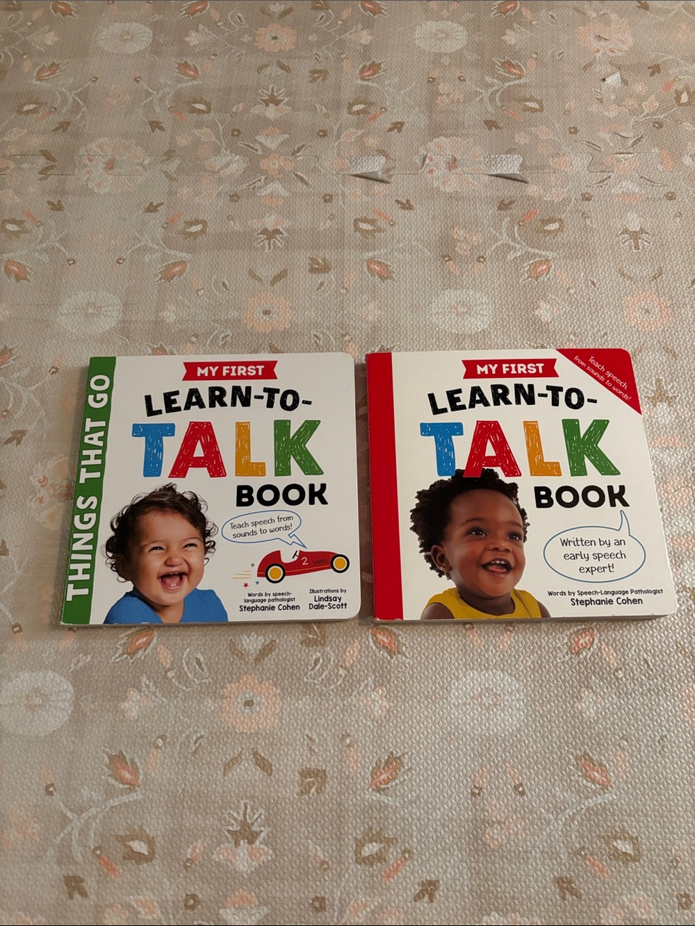 My First Learn to Talk Books Bundle 2 Board Books Stephanie Cohen